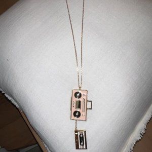 Authentic Kate Spade "Jazz Things Up" Boom Box w/Cassette Necklace-BEYOND RARE!